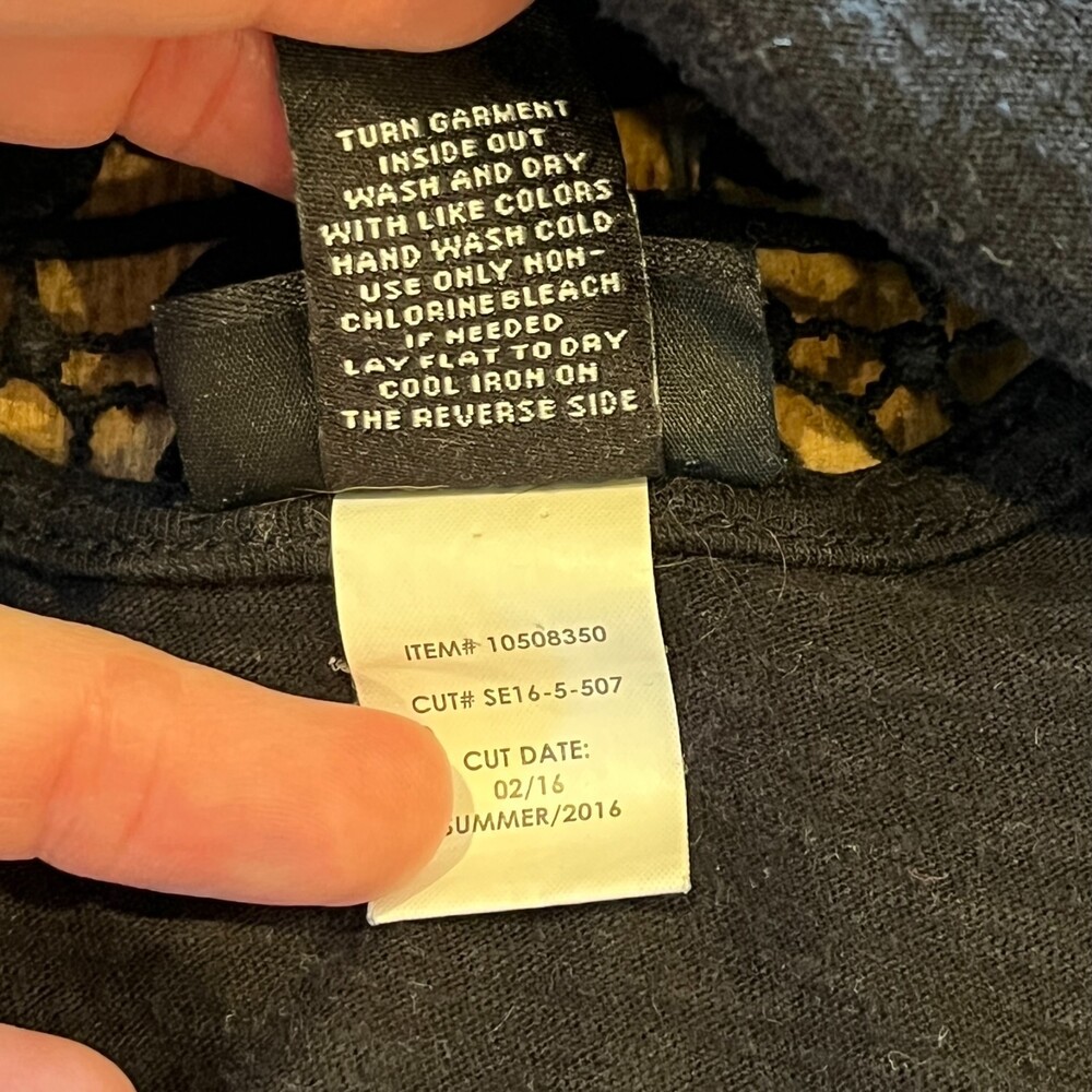 Torrid Black Tank Top Back Crochet Cotton L/12/0 Boho Summer Modal - Picture 6 of 8